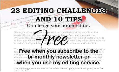 Offer for 23 Editing Challenges and 10 Tips